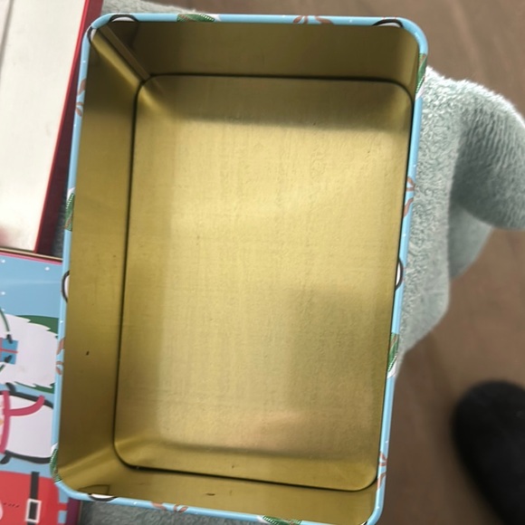 Festive Holiday Tin Set - Red, Silver, Blue - Picture 6 of 16